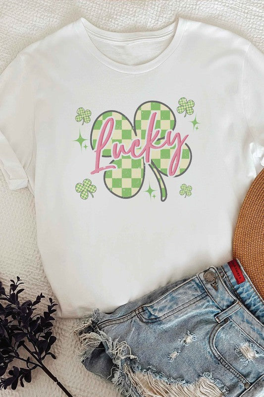 LUCKY CLOVER Graphic T-Shirt