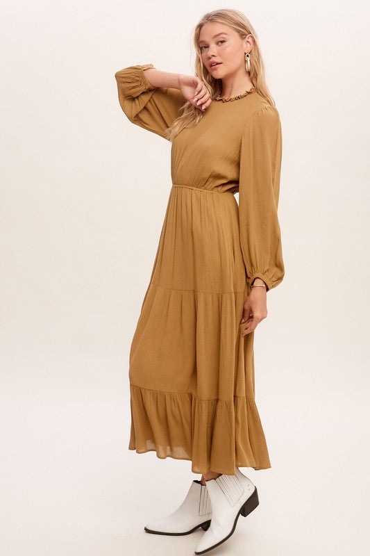 Free Spirit Boho Maxi Woven Dress