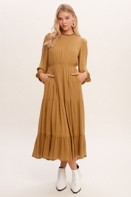 Free Spirit Boho Maxi Woven Dress