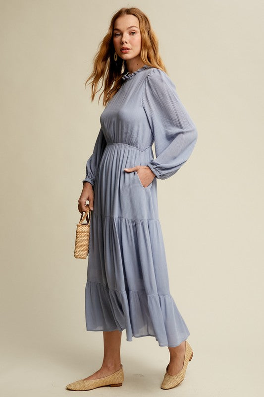 Free Spirit Boho Maxi Woven Dress