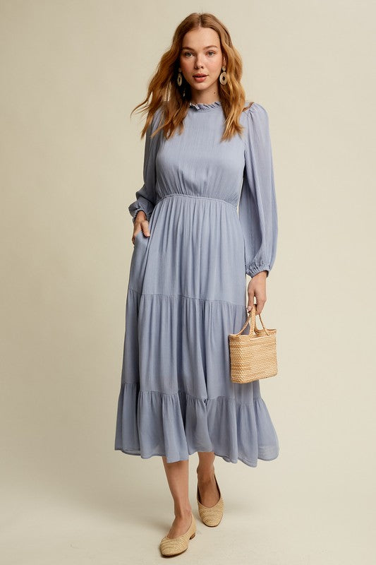 Free Spirit Boho Maxi Woven Dress