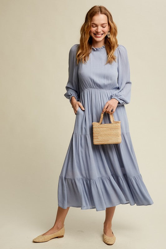 Free Spirit Boho Maxi Woven Dress