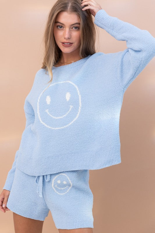 Smiley Top & Shorts Set