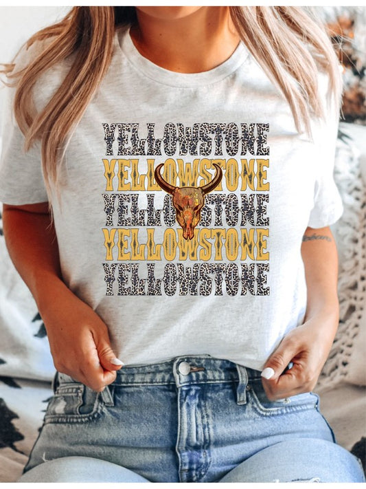 Yellowstone Stacked Leopard Tee