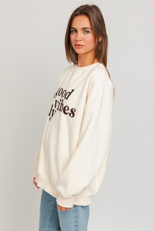 Good Vibes Oversized Sweatshirt