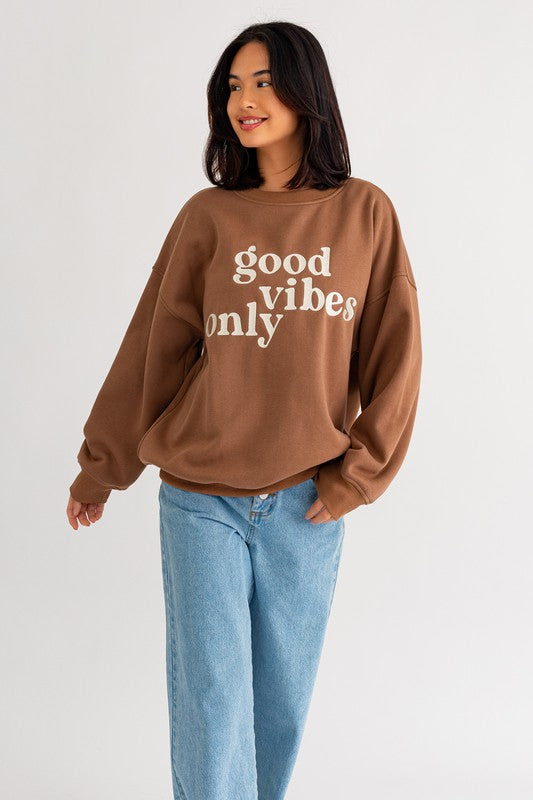 Good Vibes Oversized Sweatshirt