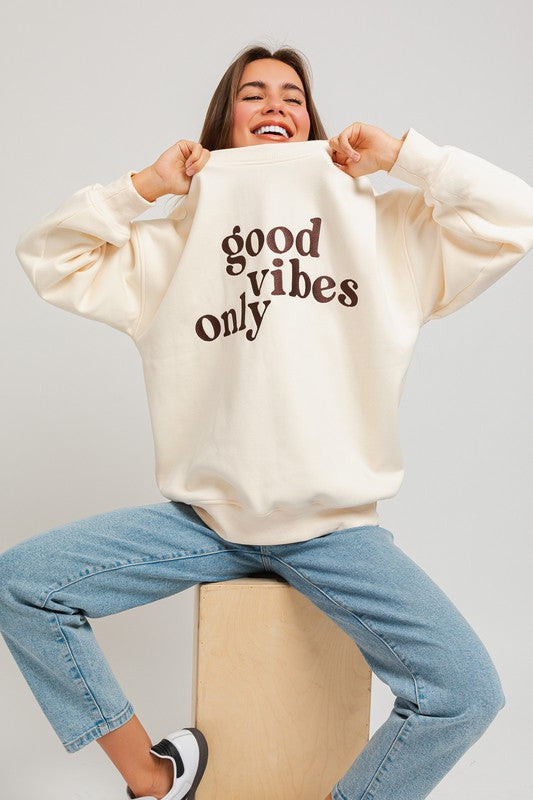 Good Vibes Oversized Sweatshirt