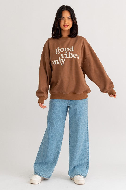 Good Vibes Oversized Sweatshirt