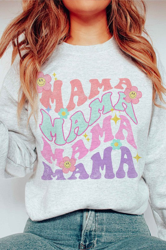 DAISY MAMA REPEAT GRAPHIC SWEATSHIRT