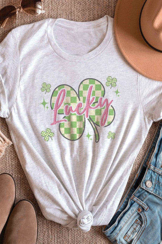 LUCKY CLOVER Graphic T-Shirt