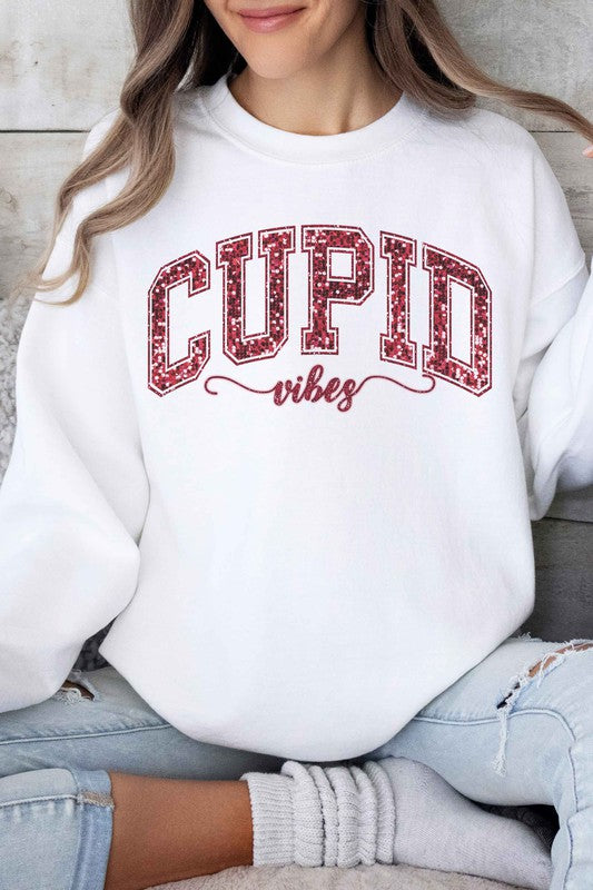 CUPID VIBES GRAPHIC SWEATSHIRT