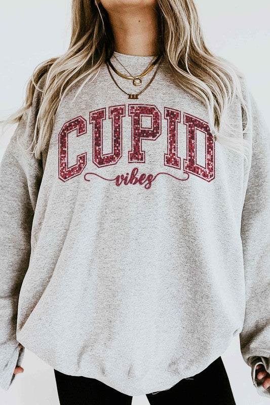 CUPID VIBES GRAPHIC SWEATSHIRT