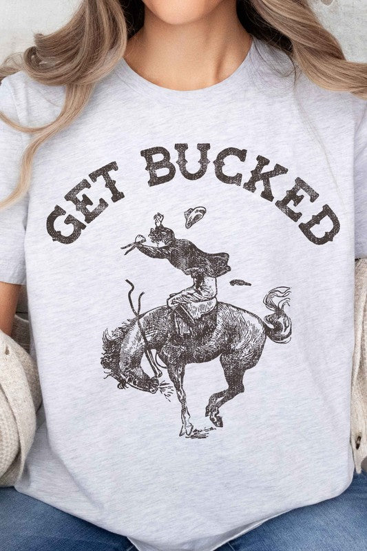 GET BUCKED WESTERN COUNTRY OVERSIZED GRAPHIC TEE