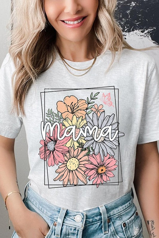 Mama Flower Mothers Day Graphic T Shirts