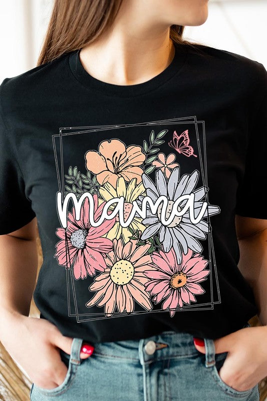 Mama Flower Mothers Day Graphic T Shirts