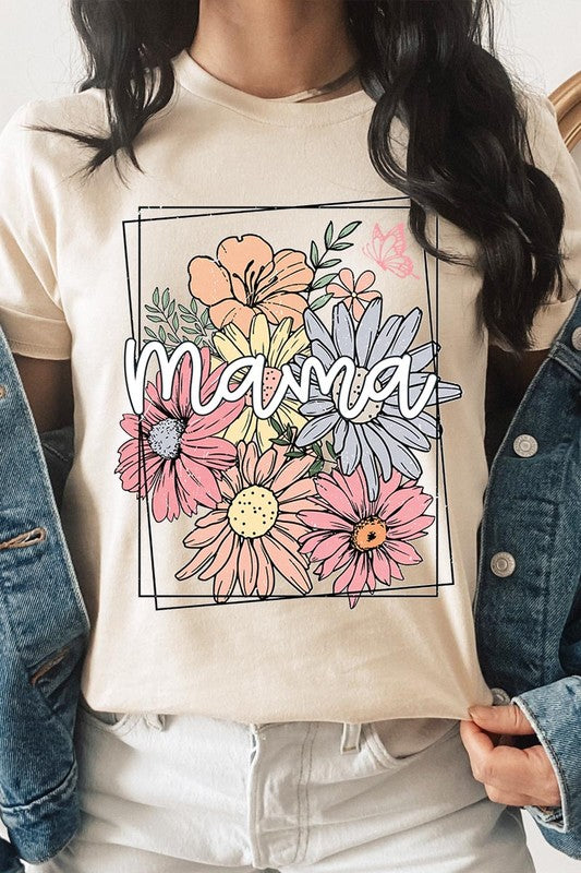 Mama Flower Mothers Day Graphic T Shirts