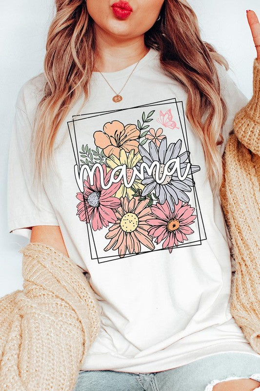 Mama Flower Mothers Day Graphic T Shirts