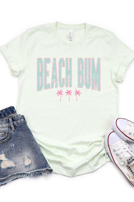 Beach Bum Summer Graphic T Shirts