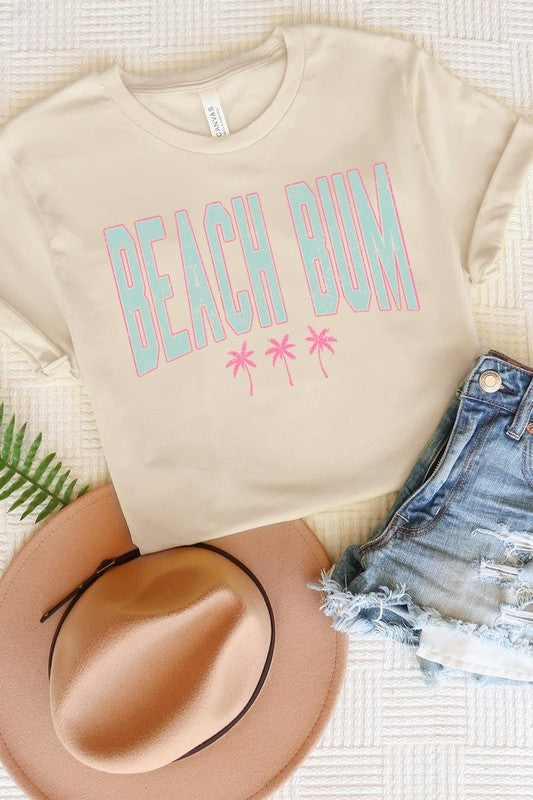 Beach Bum Summer Graphic T Shirts