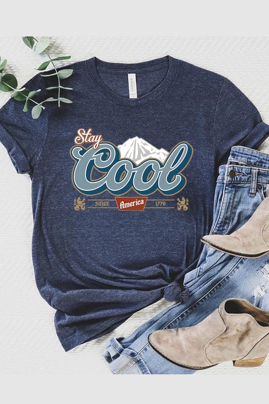 Stay Cool America Graphic T Shirts