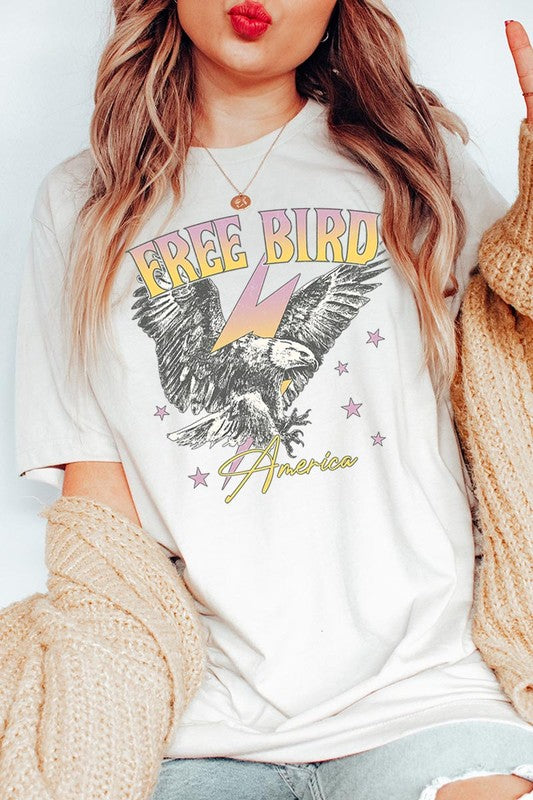 Free Bird America Graphic T Shirts