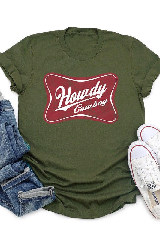 Howdy Cowboy Graphic T Shirts