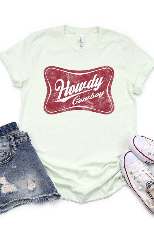 Howdy Cowboy Graphic T Shirts