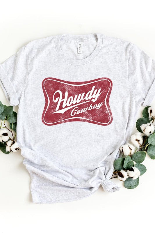 Howdy Cowboy Graphic T Shirts