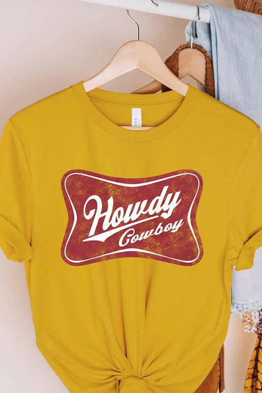 Howdy Cowboy Graphic T Shirts