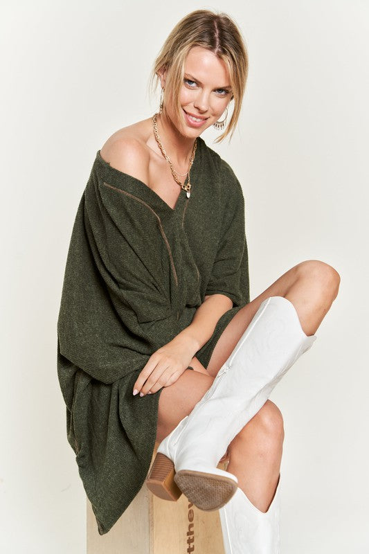 Lilly V-Neck Poncho