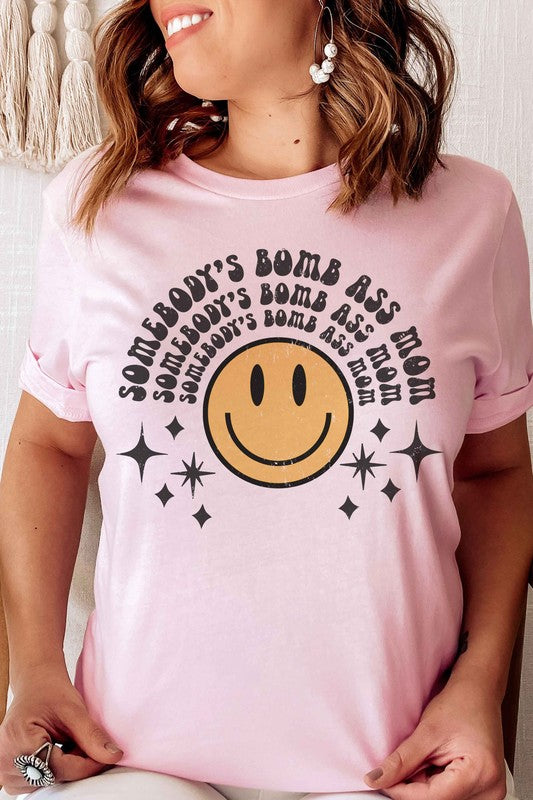 SOMEBODYS BOMB ASS MOM Graphic Tee