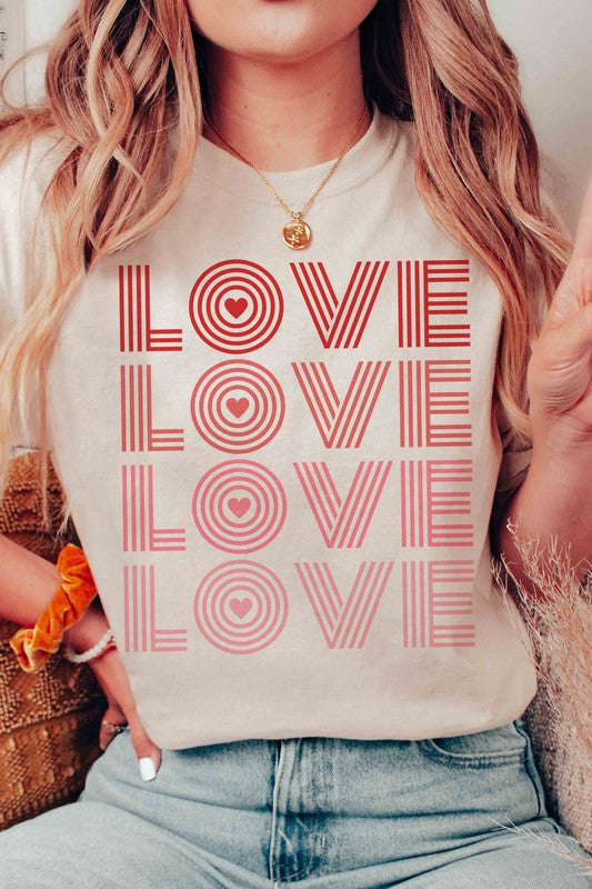 LOVE LOVE LOVE Graphic T-Shirt