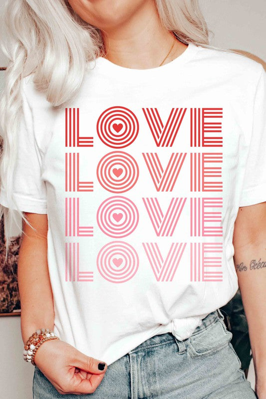 LOVE LOVE LOVE Graphic T-Shirt