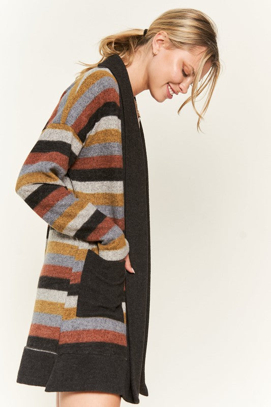 Daisy Multi Color Strip Cardigan