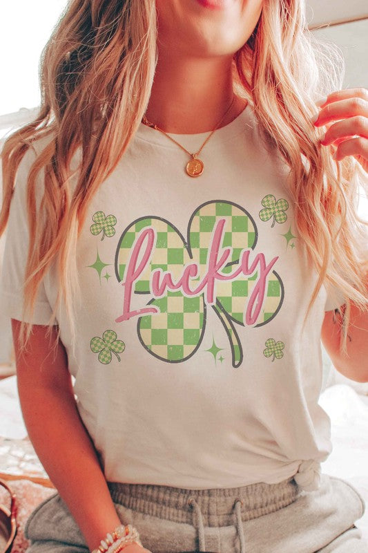 LUCKY CLOVER Graphic T-Shirt