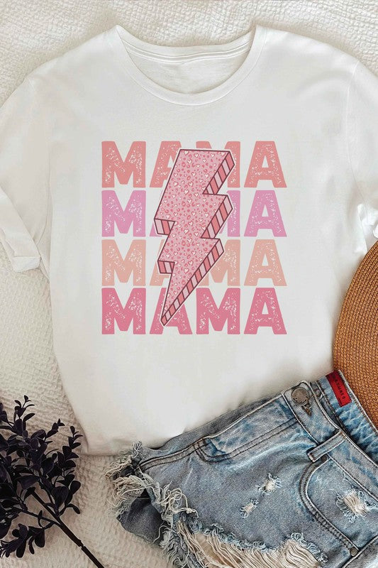 RETRO LIGHTNING MAMA Graphic Tee