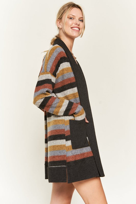 Daisy Multi Color Strip Cardigan