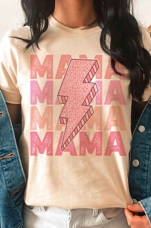 RETRO LIGHTNING MAMA Graphic Tee