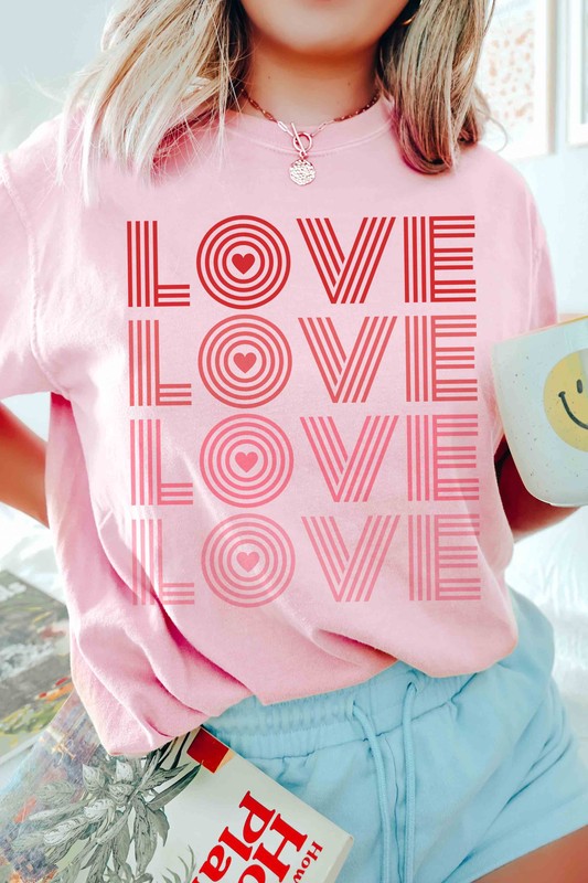 LOVE LOVE LOVE Graphic T-Shirt