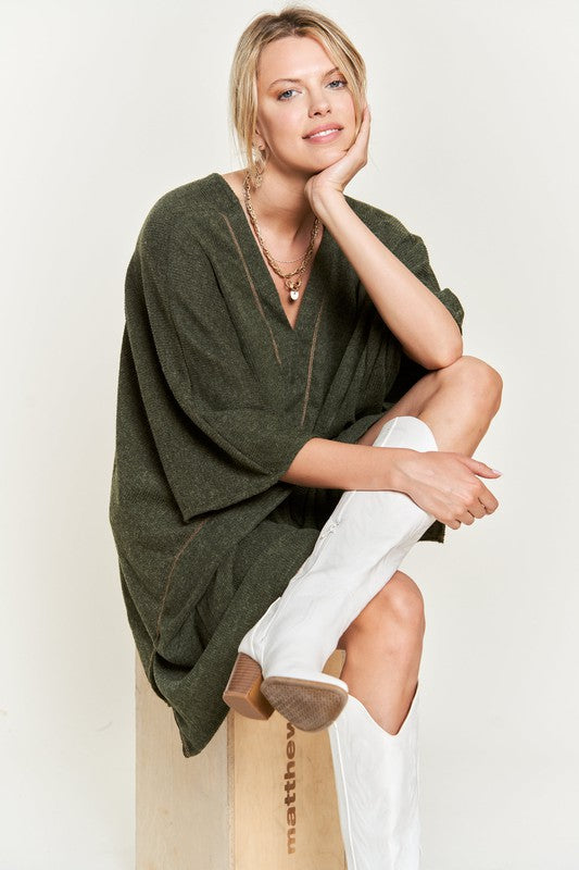 Lilly V-Neck Poncho