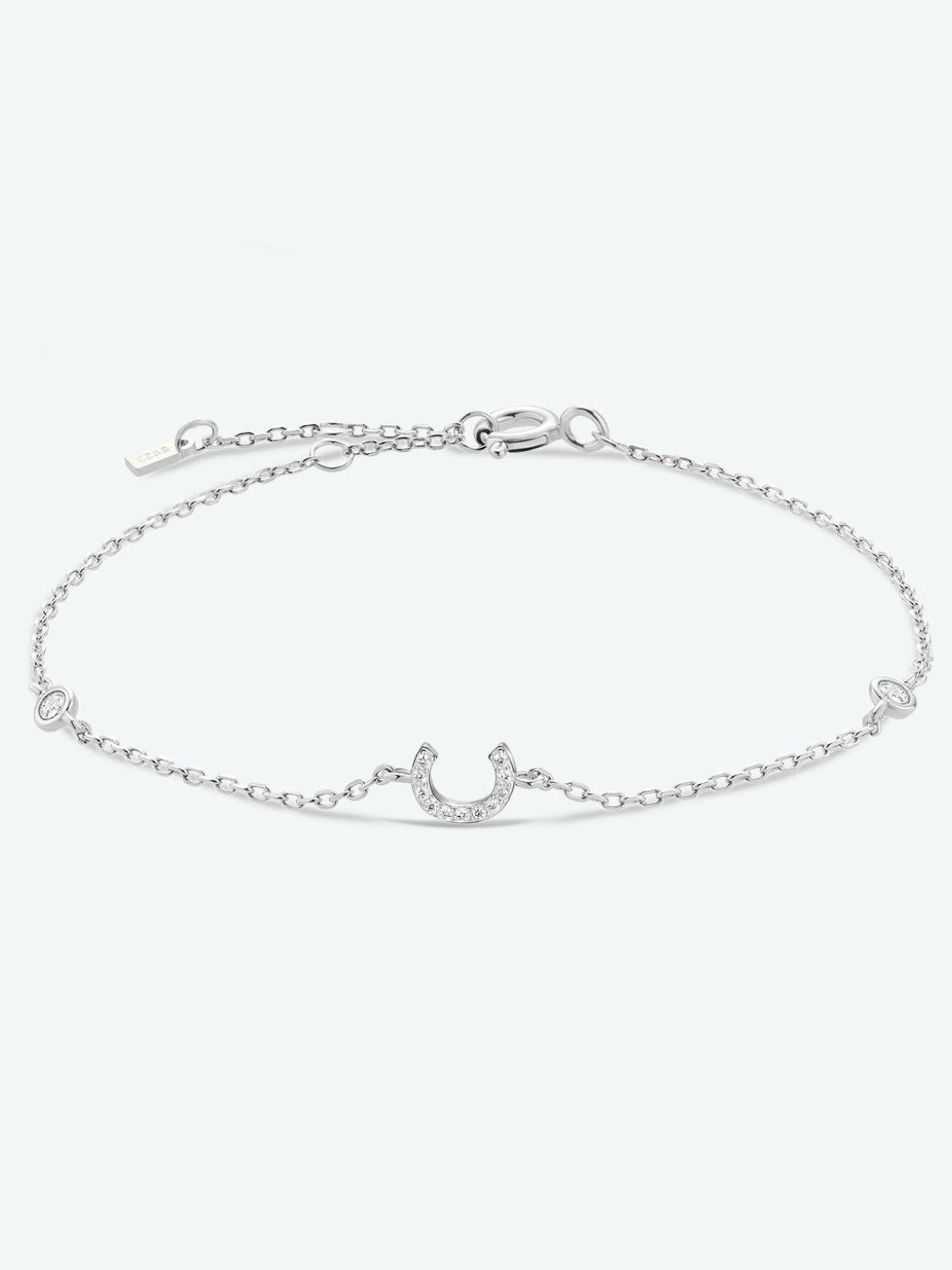 A To F Zircon 925 Sterling Silver Bracelet