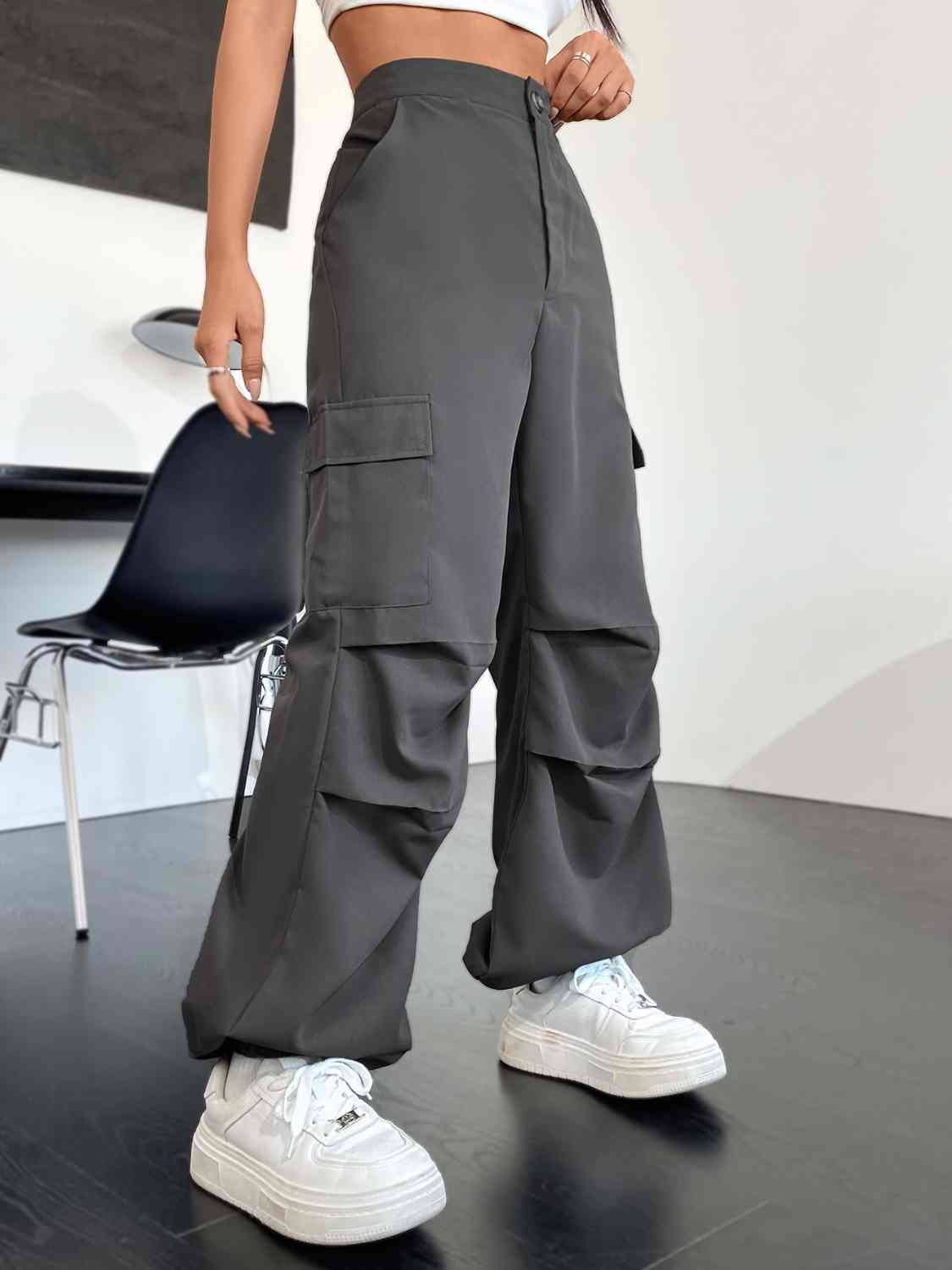 High Waist Cargo Pants