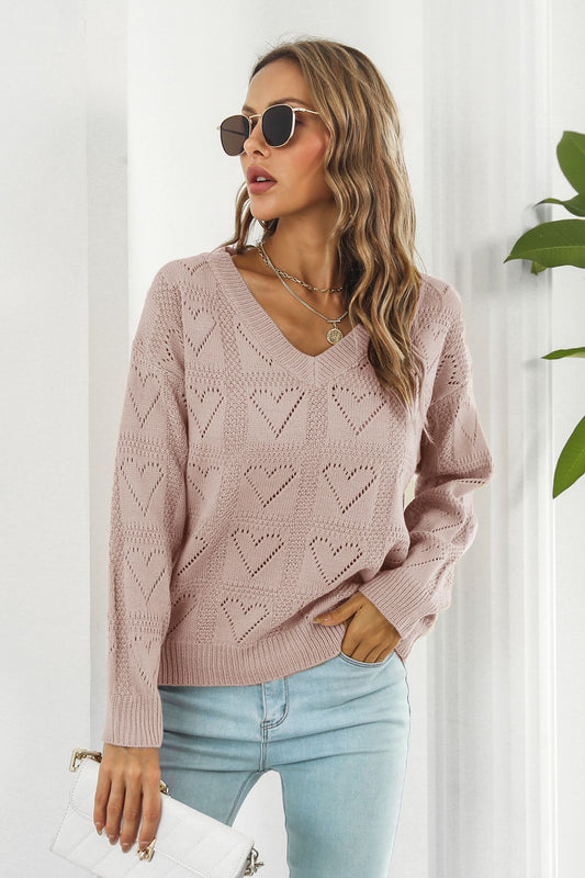 Fall Fun V-Neck Sweater