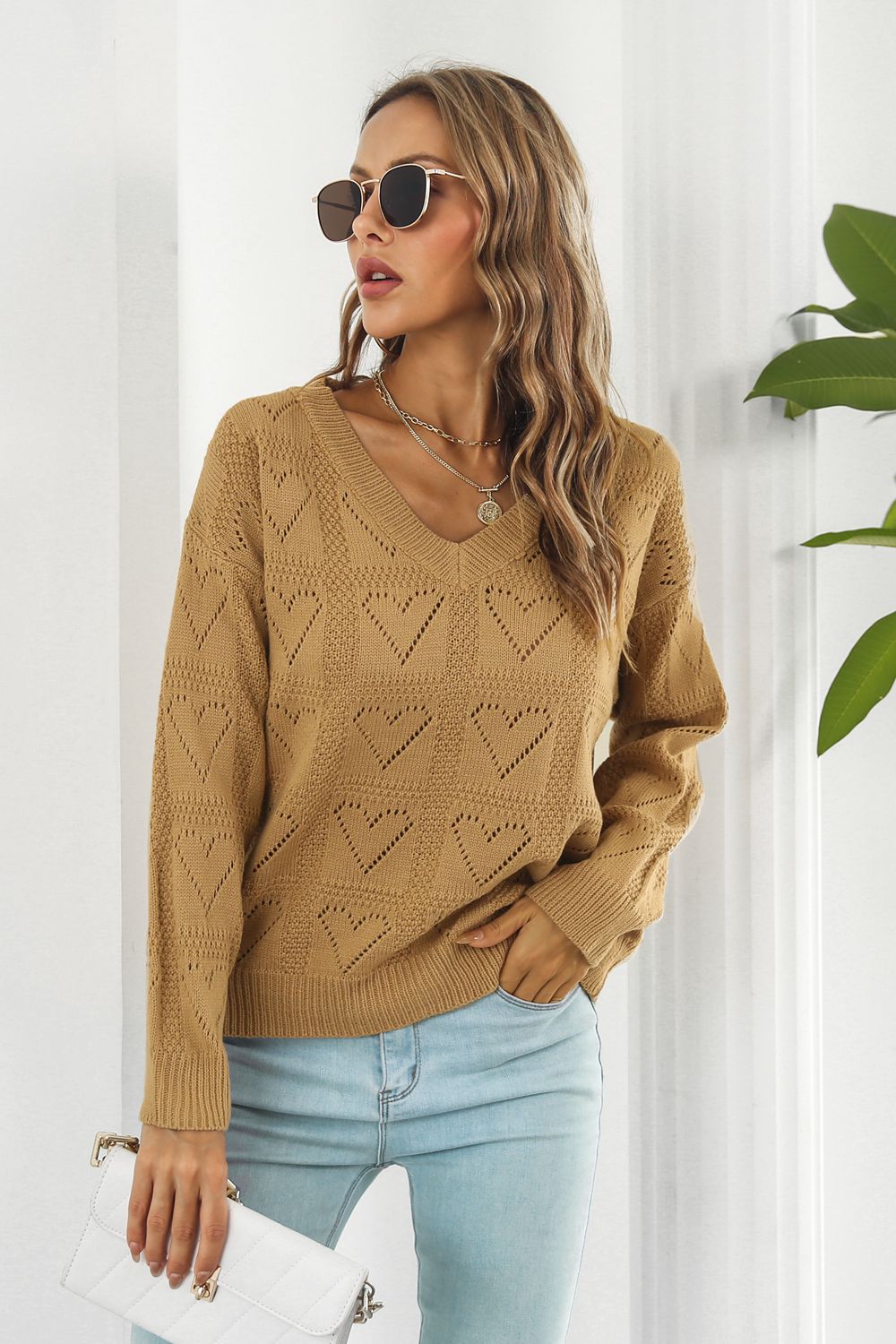 Fall Fun V-Neck Sweater