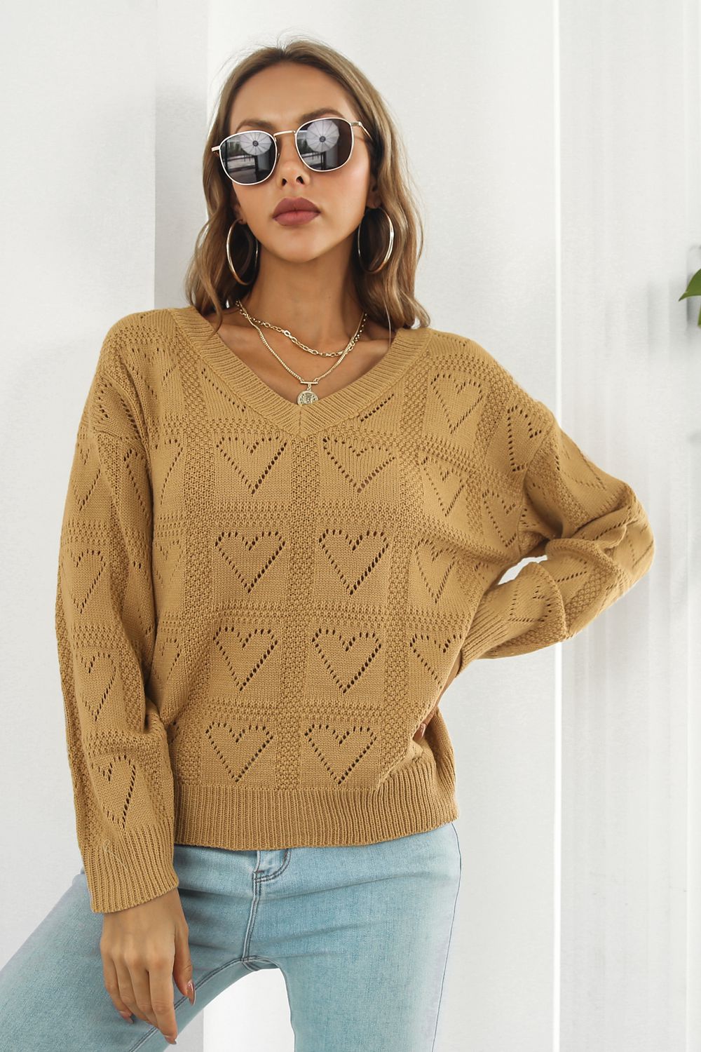 Fall Fun V-Neck Sweater