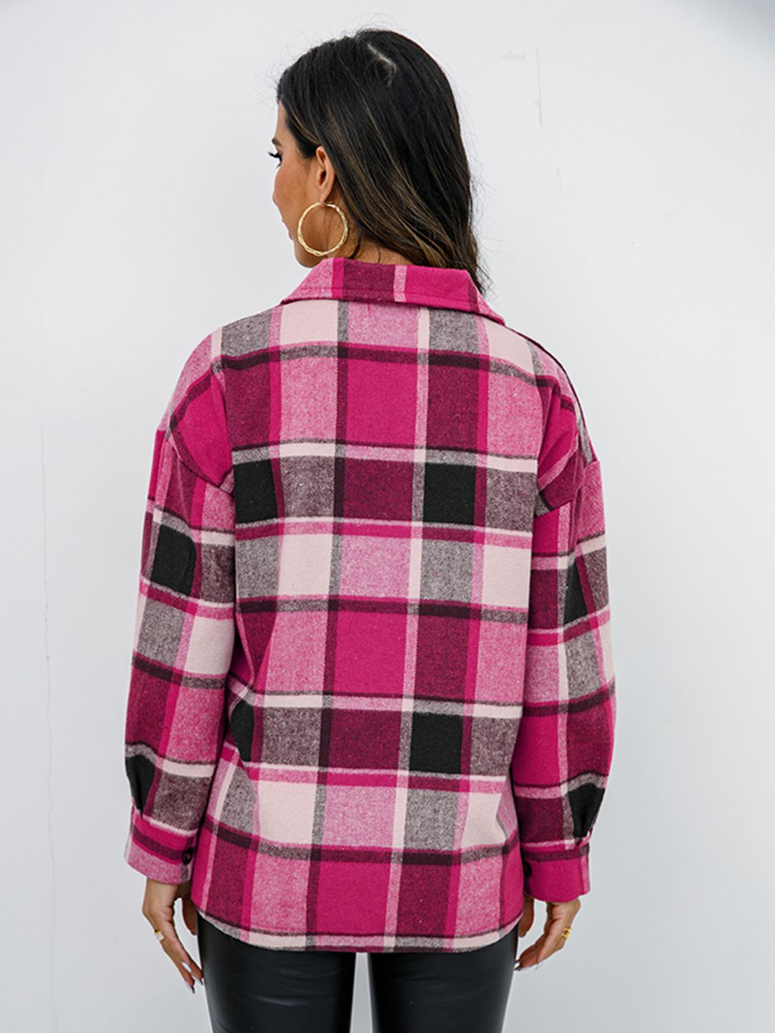 Pumpkin Patch Plaid Button-Down Jacket