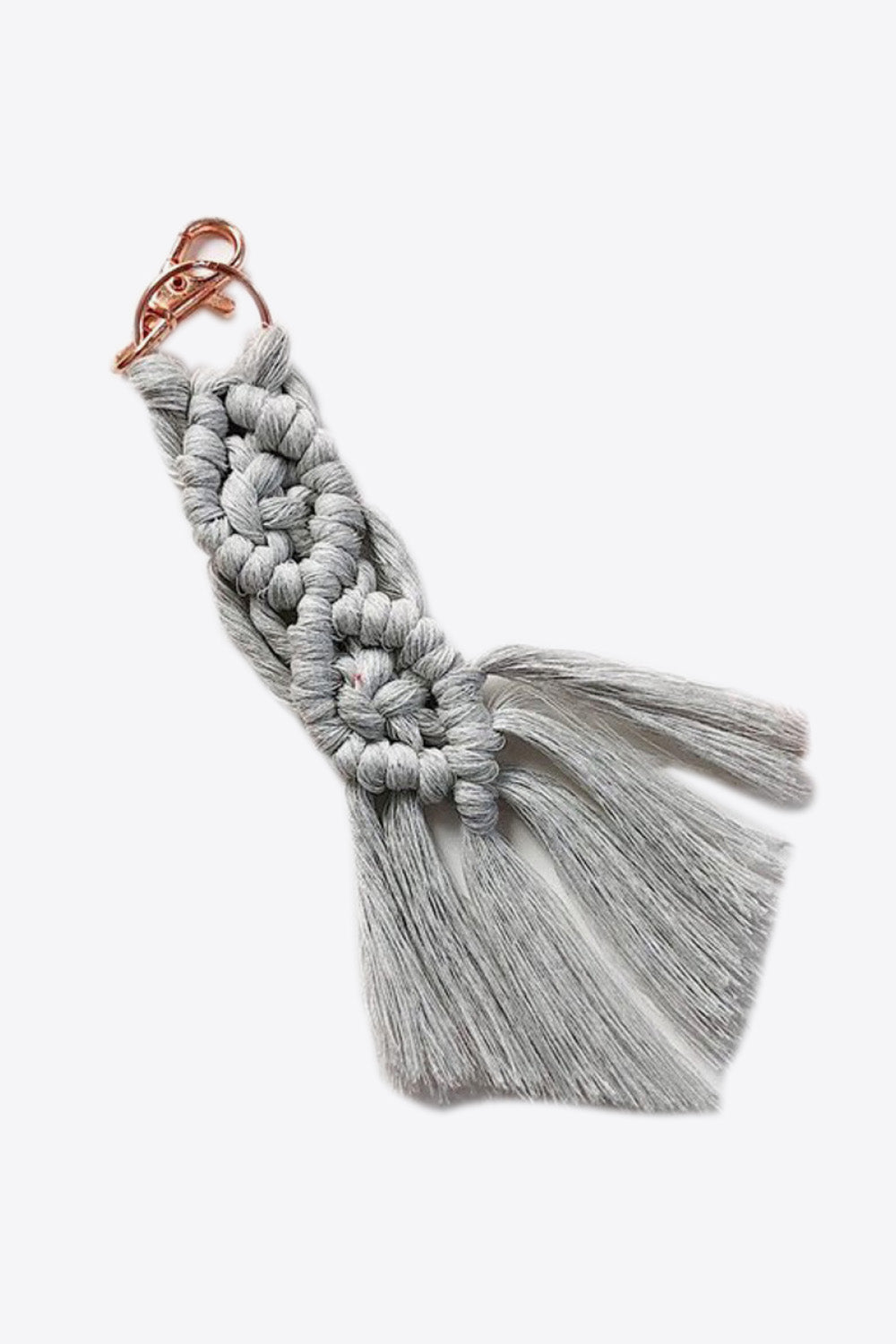 Assorted 4-Pack Macrame Fringe Keychain